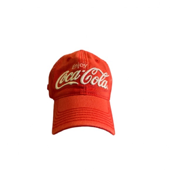 Enjoy Coca Cola Baseball Hat Cap Classic Red Embroidered Adjustable Strap Buckle - Picture 1 of 4